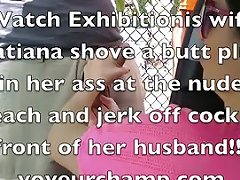XHamster Video - Nude Beach Buttplug Dare Tatiana's Husband Leaves Her